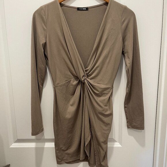 FASHION NOVA Mocha Mini Dress - Picture 3 of 5